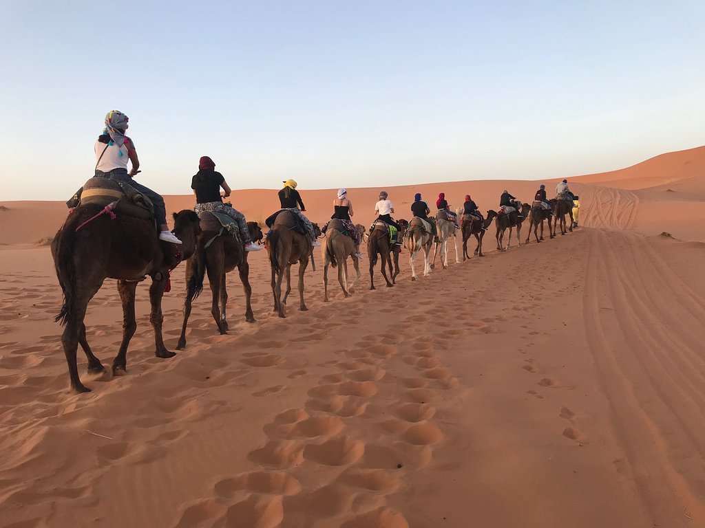Paseo en Camello y noche en el Desierto de Merzouga